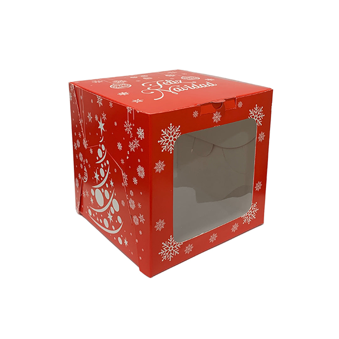 Caja Mini Torta Navidad (13x13x13cm)