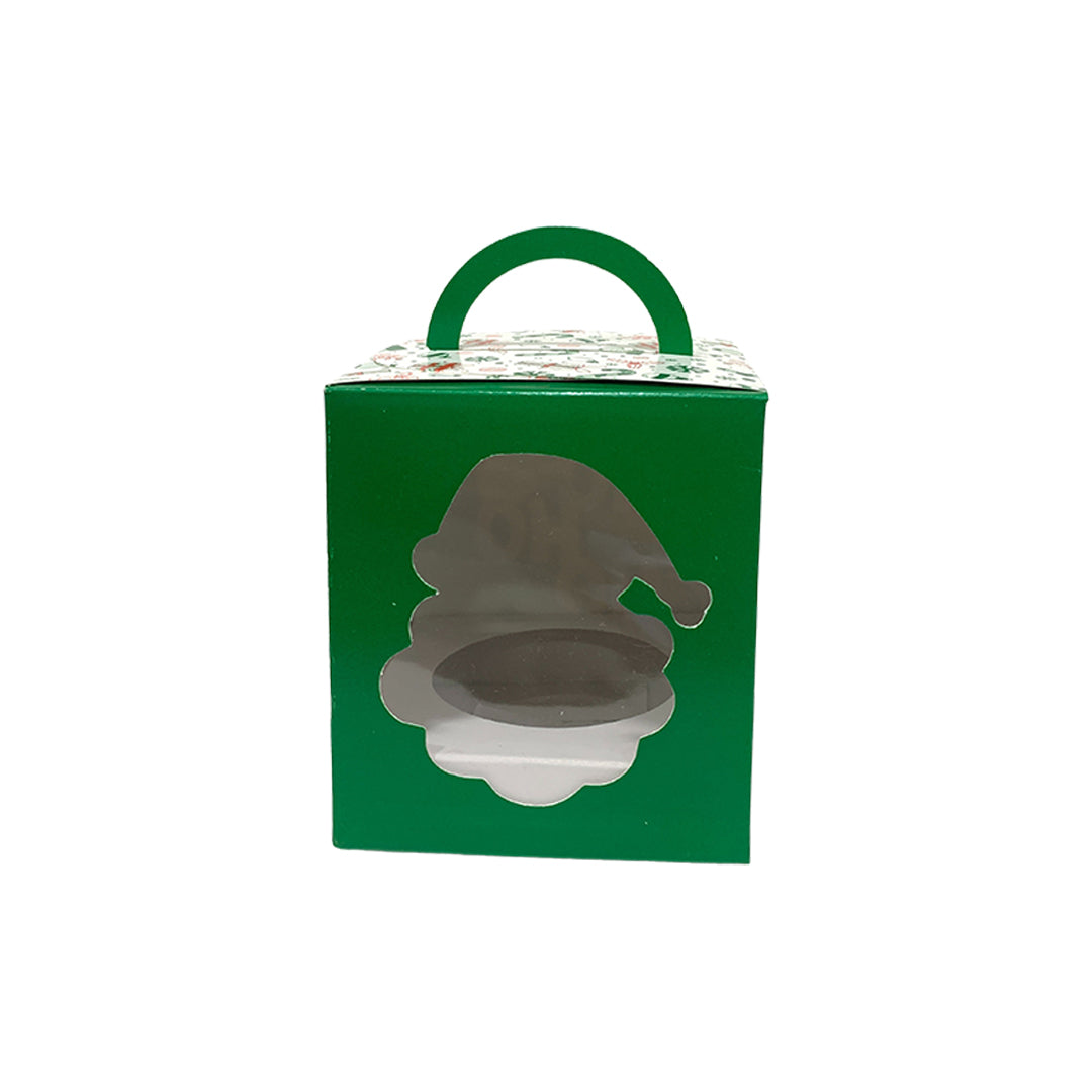 Caja Navidad 1 Cupcake Santa Claus x1und