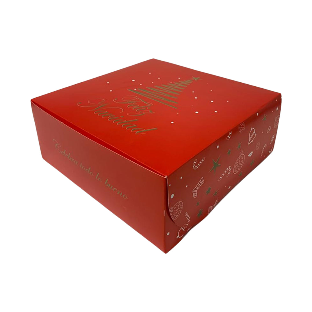 Caja Roja Navidad (25x25x10cm)