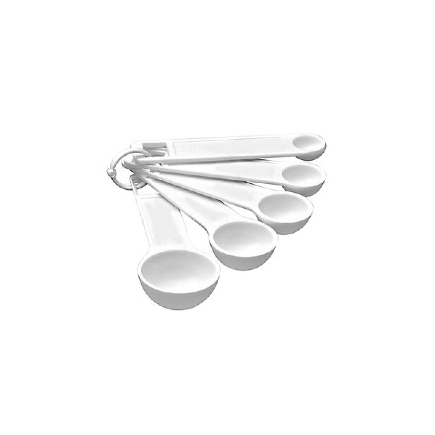 Set Cucharas Medidoras Plásticas Blancas x5und