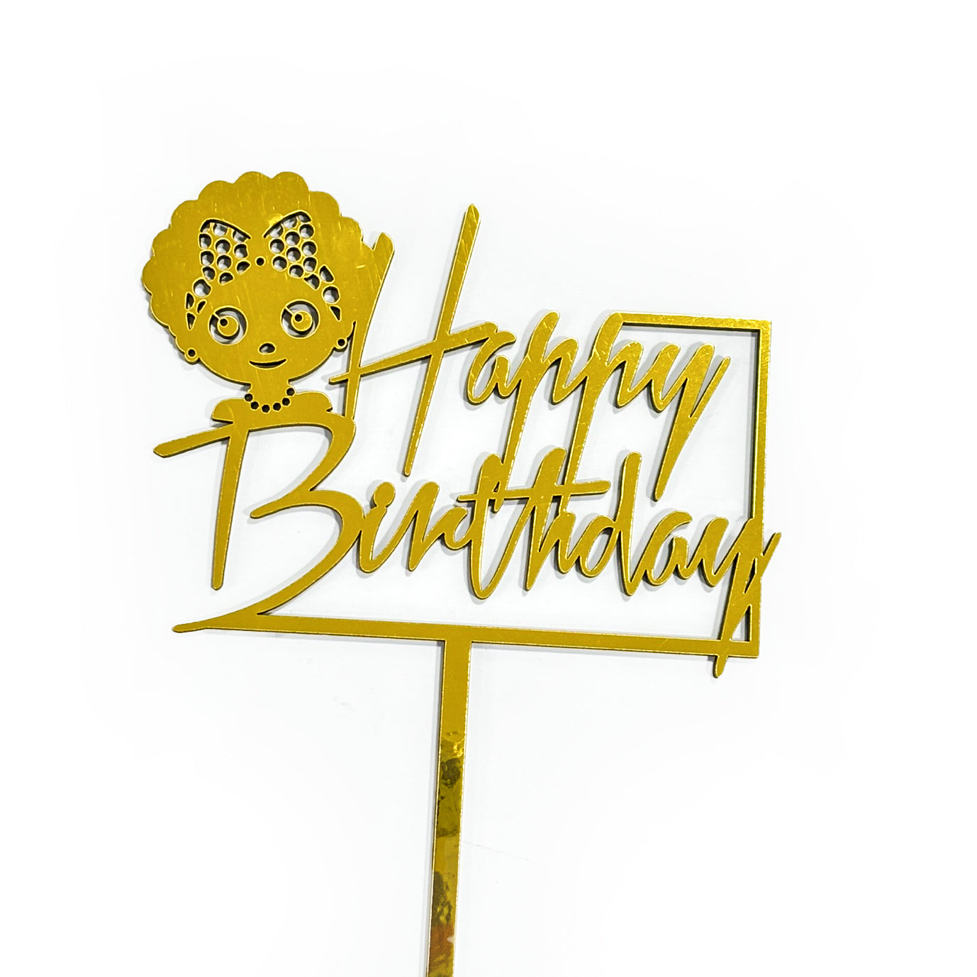 Topper Happy Birthday Negrita Puloy Pequeño REF: C4-14