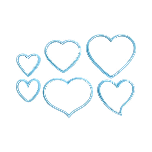 Set Cortadores Plásticos Corazón REF: C-8 x6und