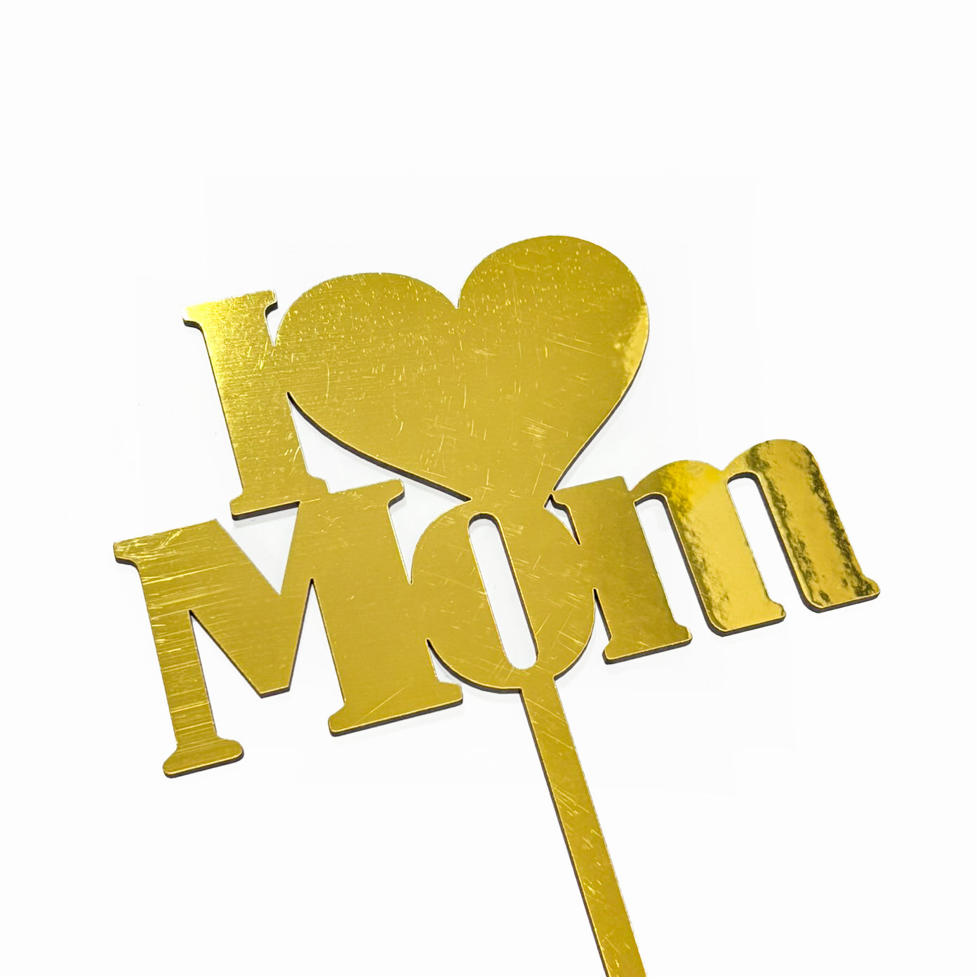 Topper I Love Mom Pequeño Dorado REF: M31-14