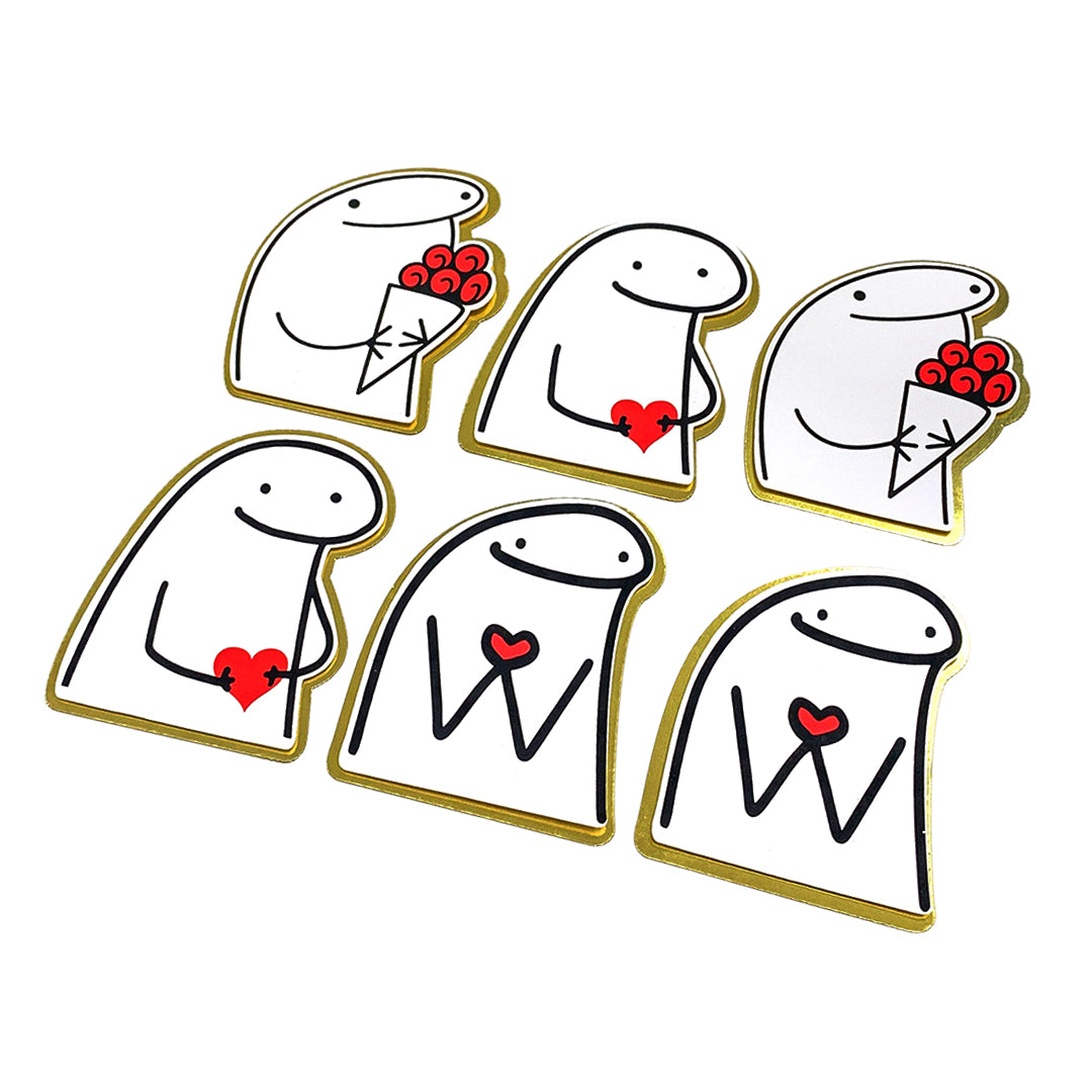 Aplique Flork Corazones x6und