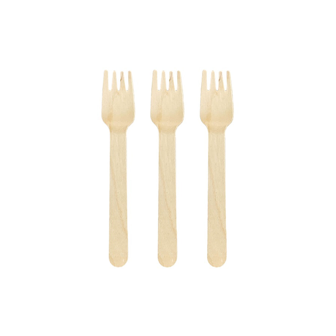 Tenedor de Madera 16.5cm x100und
