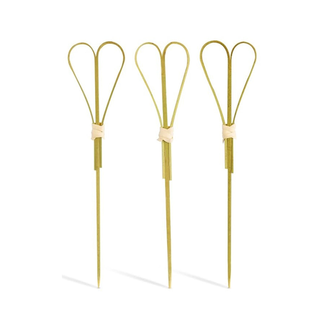 Pincho de Bambú Corazón x100und