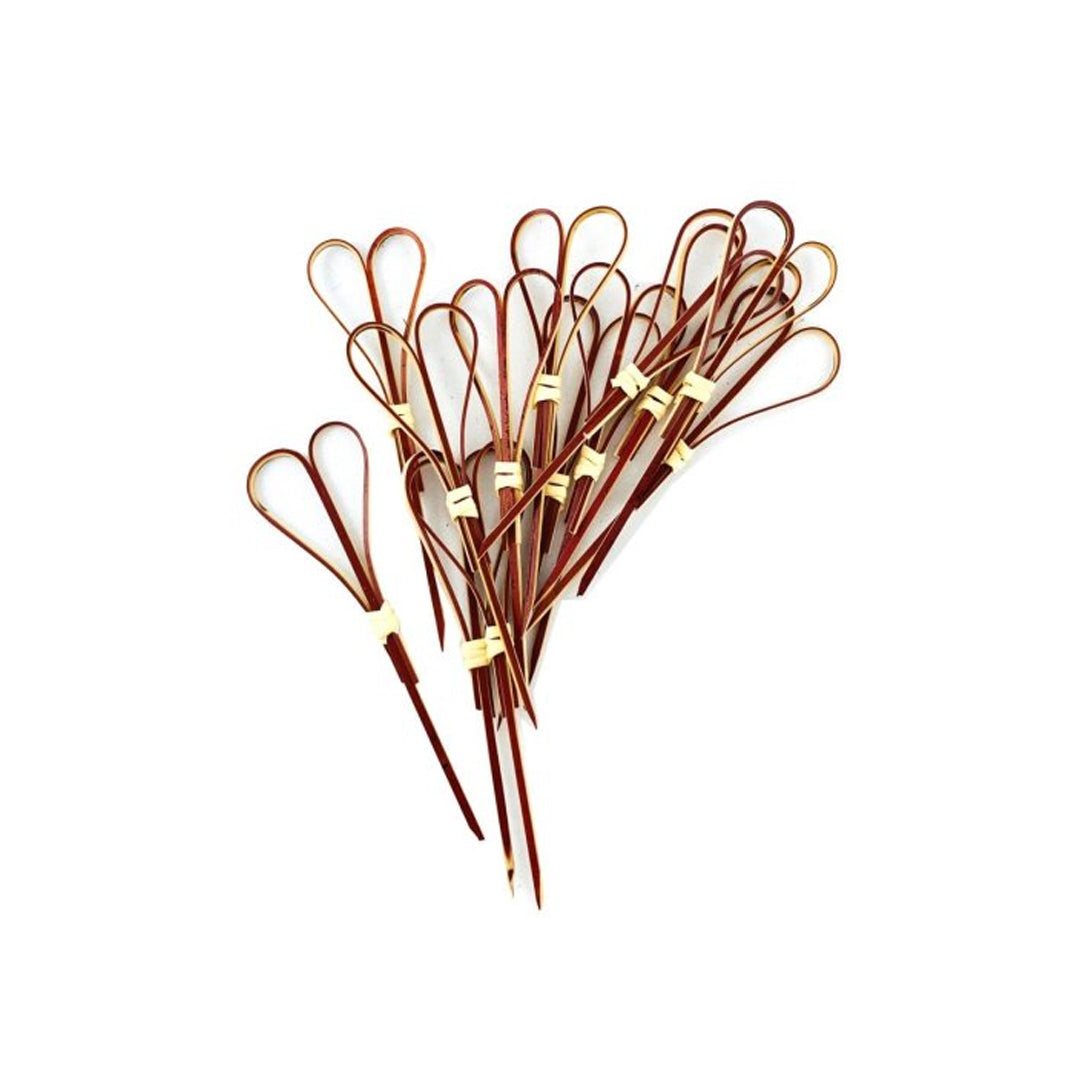 Pincho de Bambú Corazón x100und