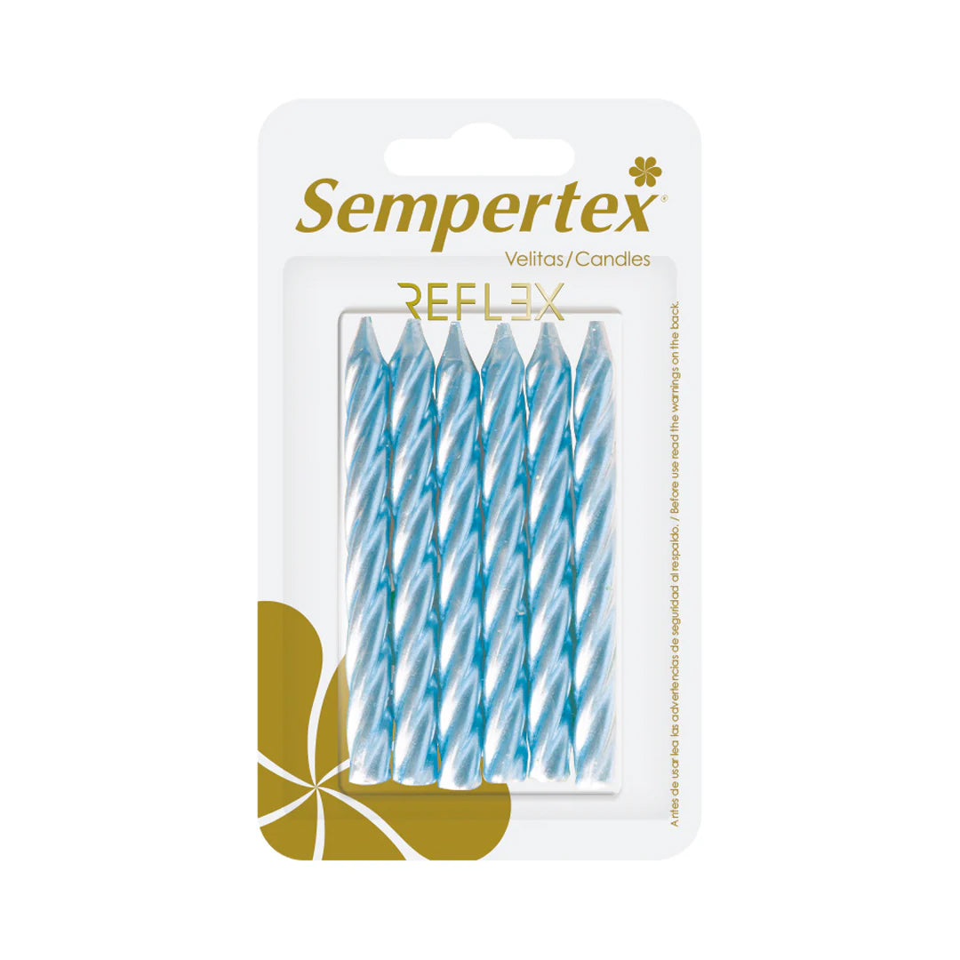Vela Espiralada Perla Sempertex x6und