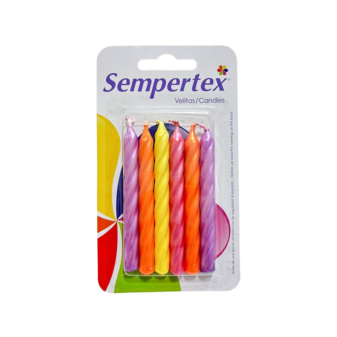 Vela Espiralada Paraíso Tropical Sempertex x6und