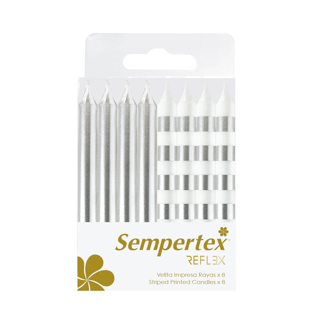 Vela Impresa Rayas Sempertex x8und