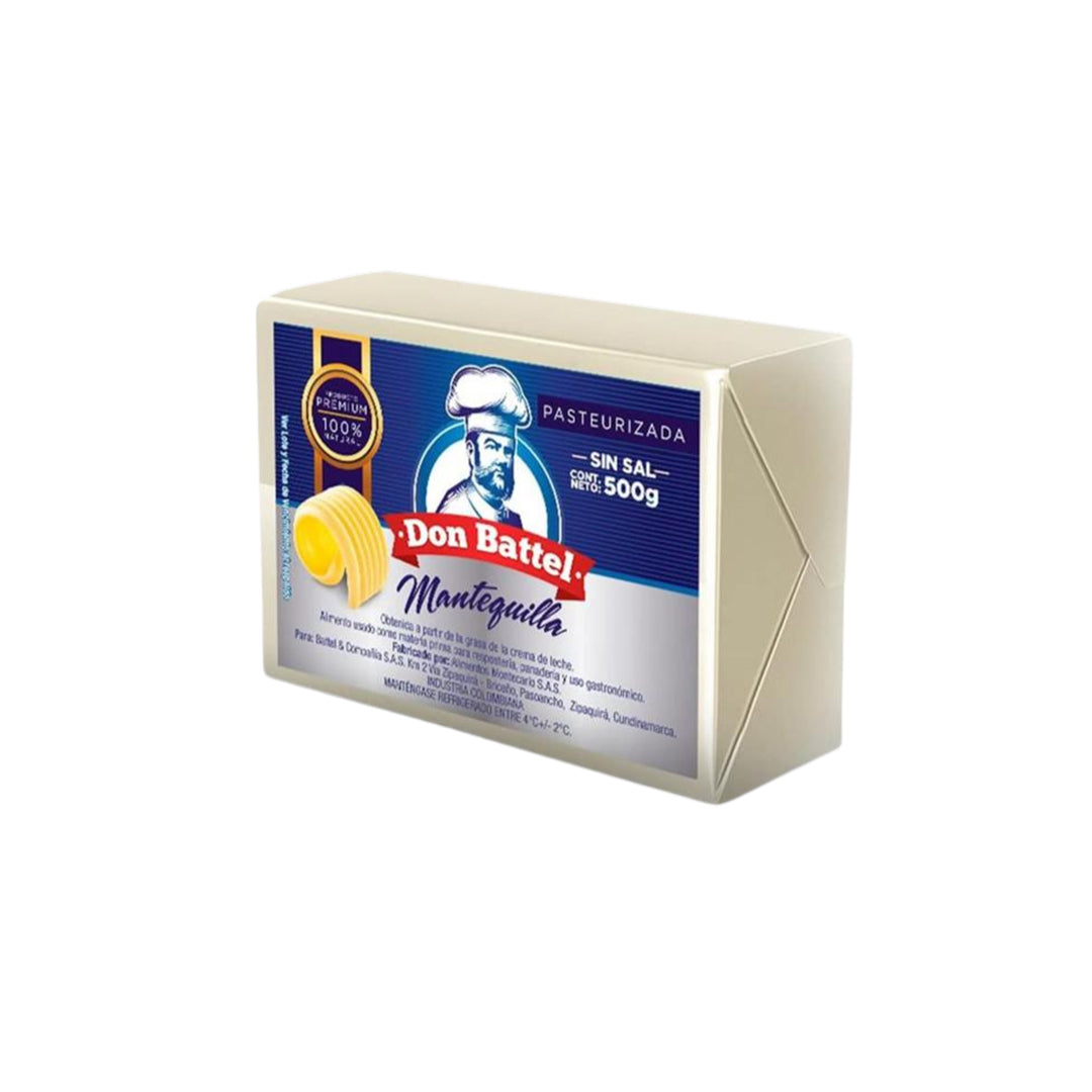 Mantequilla Sin Sal Don Battel x500gr