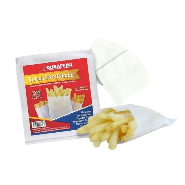 Bolsa Parafinada Blanca 11x11cm x100und