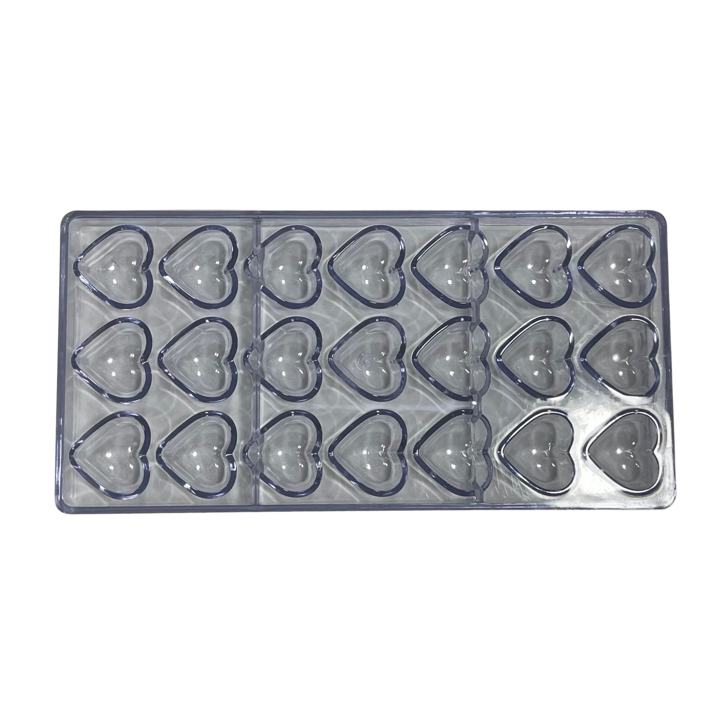 Molde Policarbonato Corazones x21cav