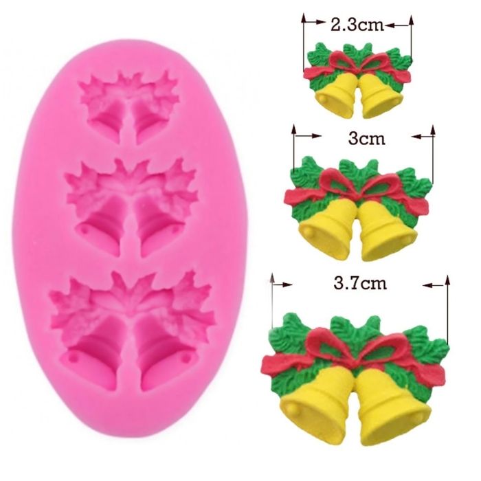 Molde Silicona Campanas x3cav