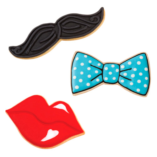 Cortadores Corbatín/Labios/Bigote x3 und Wilton
