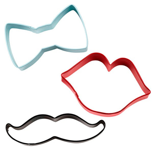 Cortadores Corbatín/Labios/Bigote x3 und Wilton
