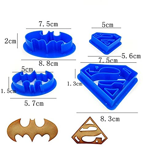 Cortadores Superhéroes x4und