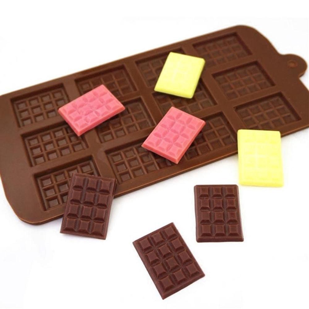 Molde Silicona Tabletas de Chocolate x12 cav