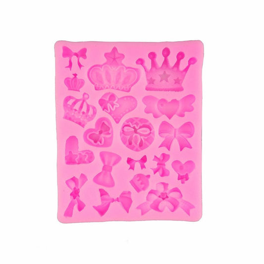 Molde Silicona Lazos y Coronas