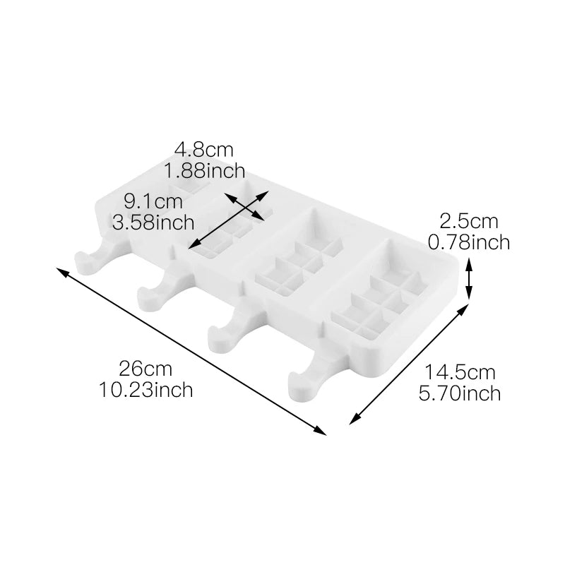 Molde Silicona Paleta Choco Jet x4cav