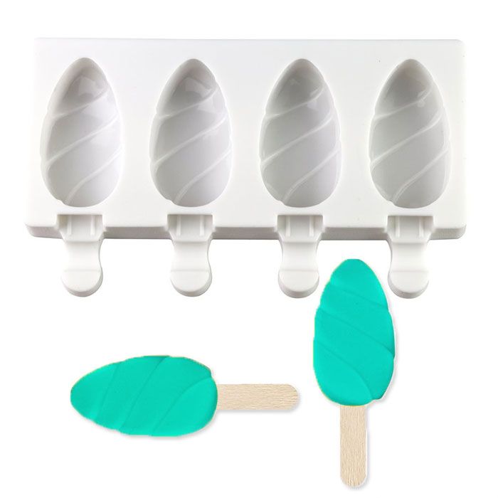 Molde Silicona Paleta Magnum x4cav