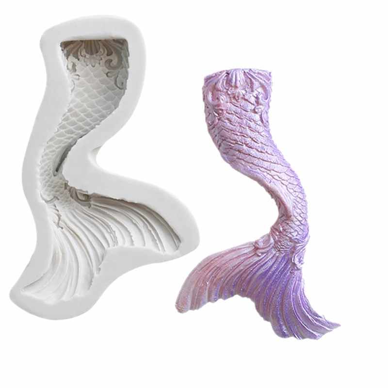 Molde Silicona Cola de Sirena 12cm