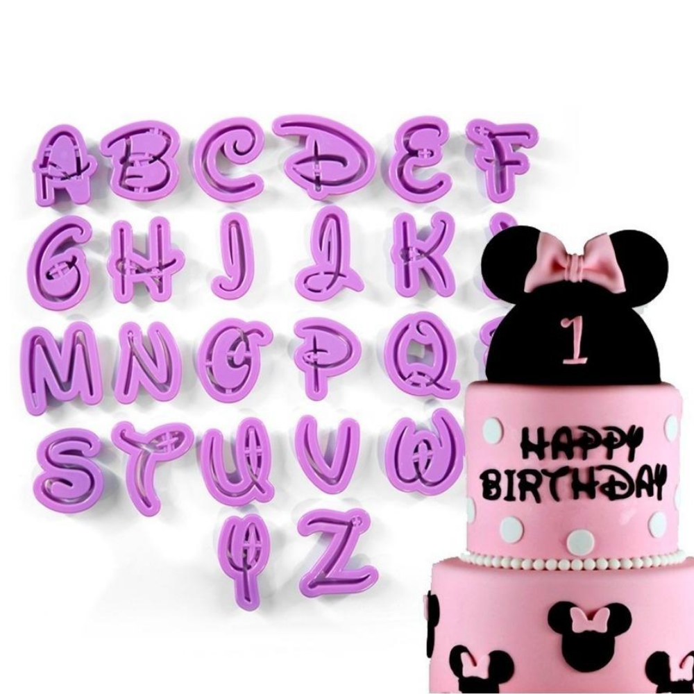 Cortador Plástico Abecedario Disney