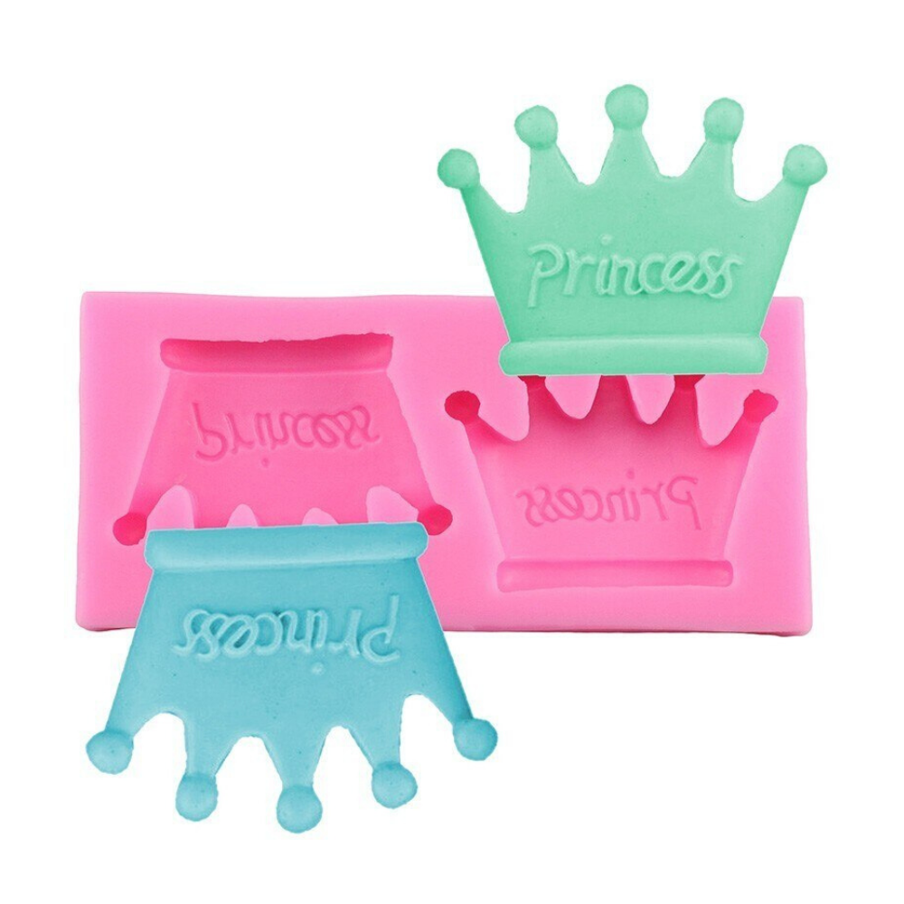 Molde Silicona Coronas Princess x2 cav