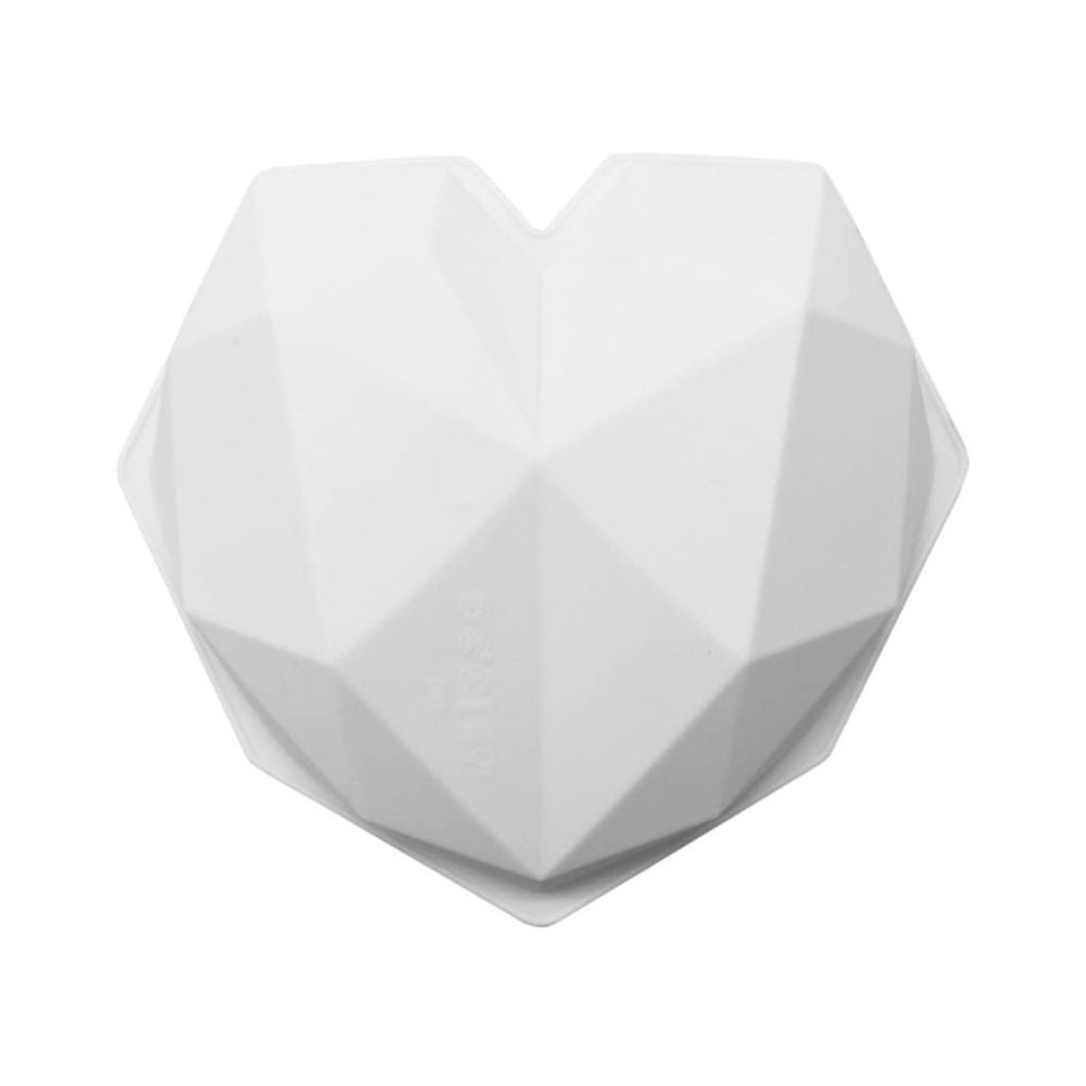 Molde Silicona Corazón Geométrico