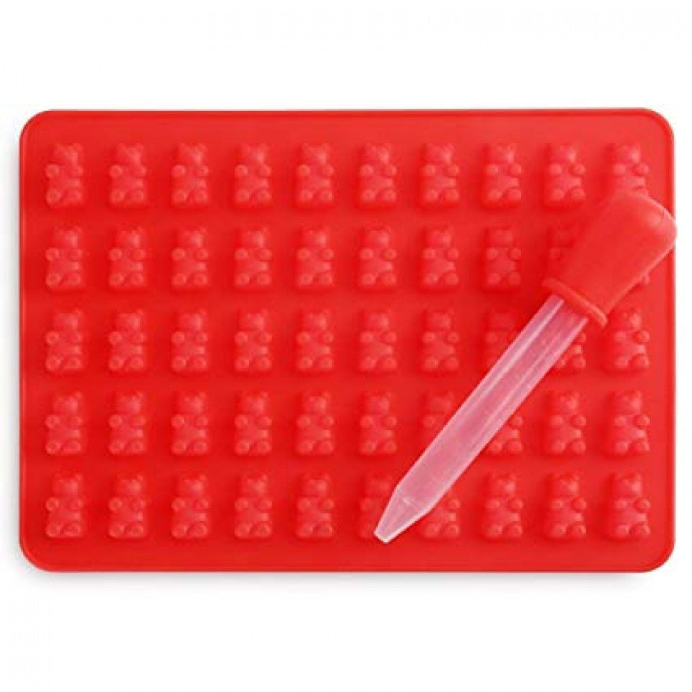 Molde Silicona Gomitas de Osito + Jeringa