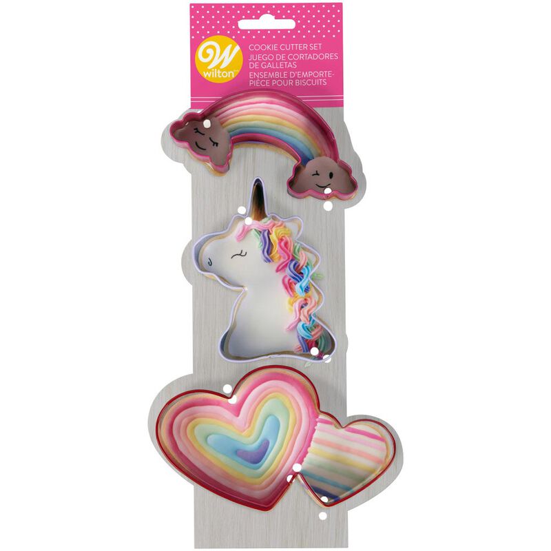 Set Cortadores Metálicos Unicornio Mágico Wilton x3und
