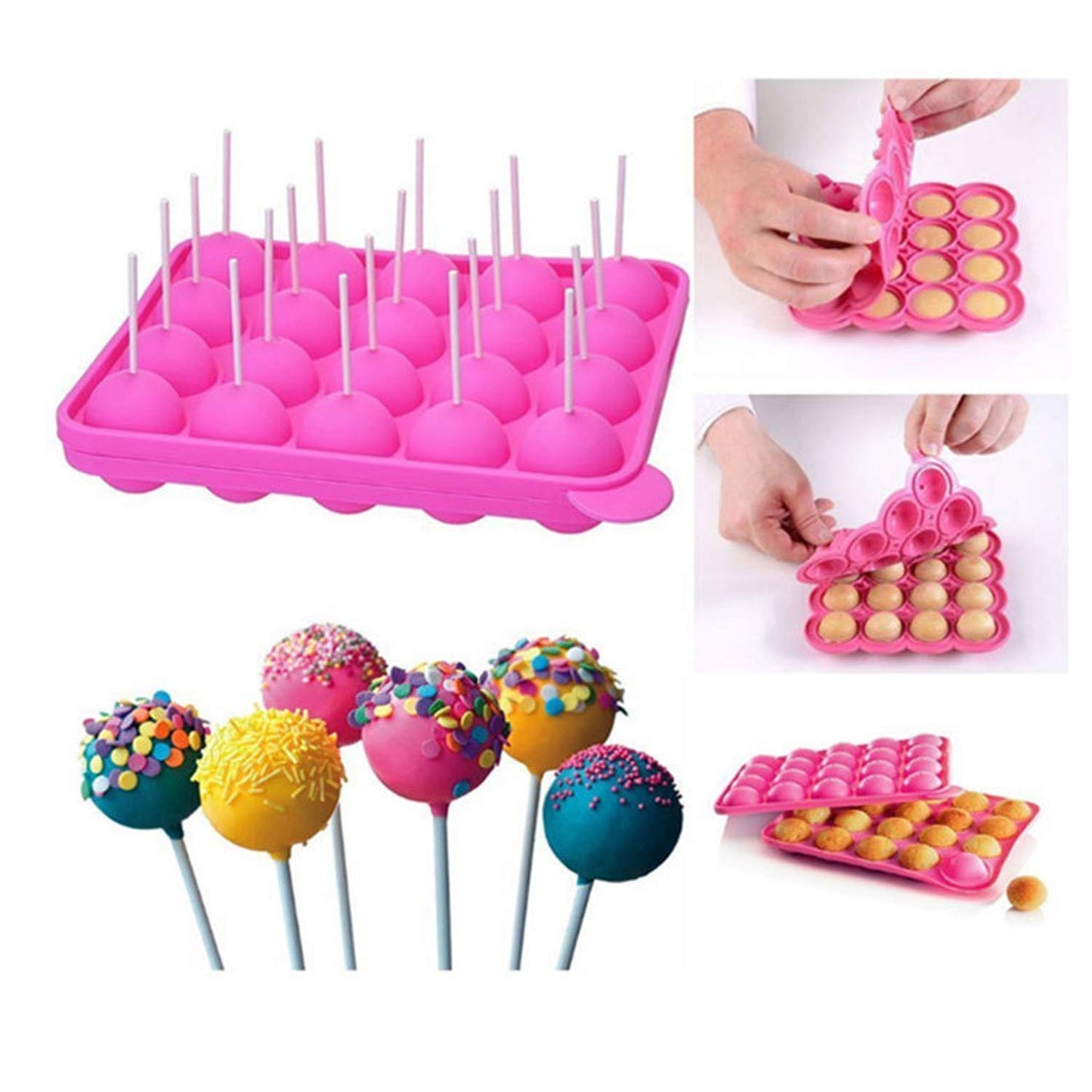 Molde Silicona para Cakepops