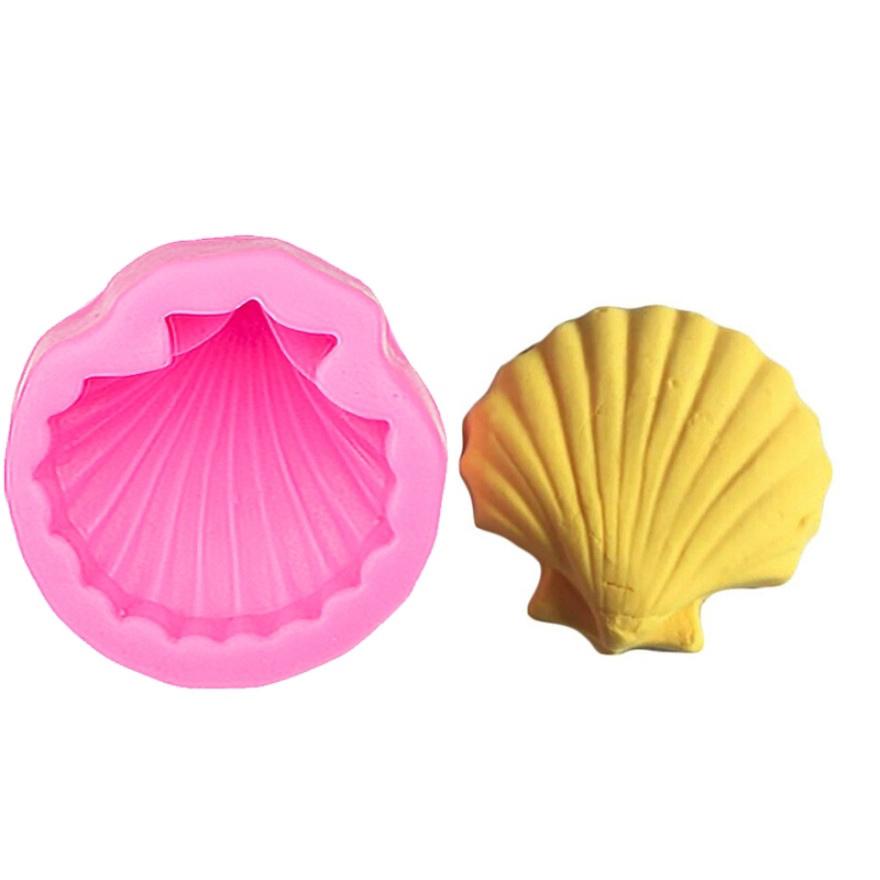 Molde Silicona Concha de Mar 3D