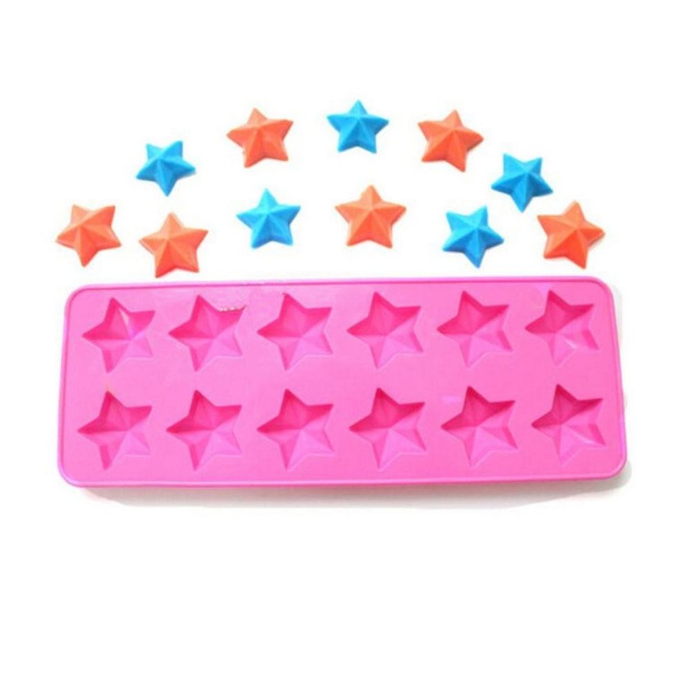 Molde Silicona Estrellas x12cav