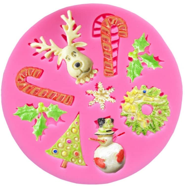 Molde Silicona Navidad x9cav