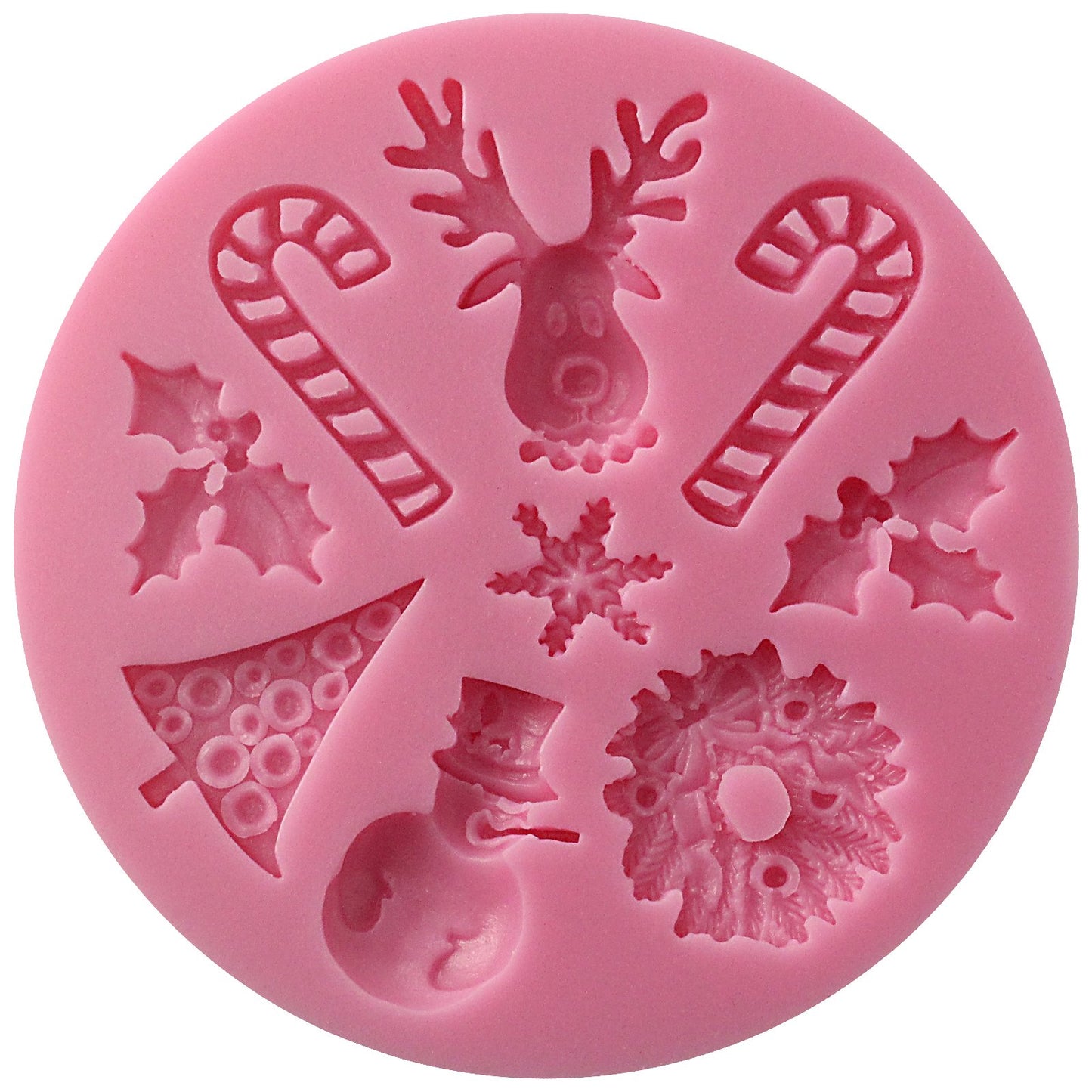 Molde Silicona Navidad x9cav