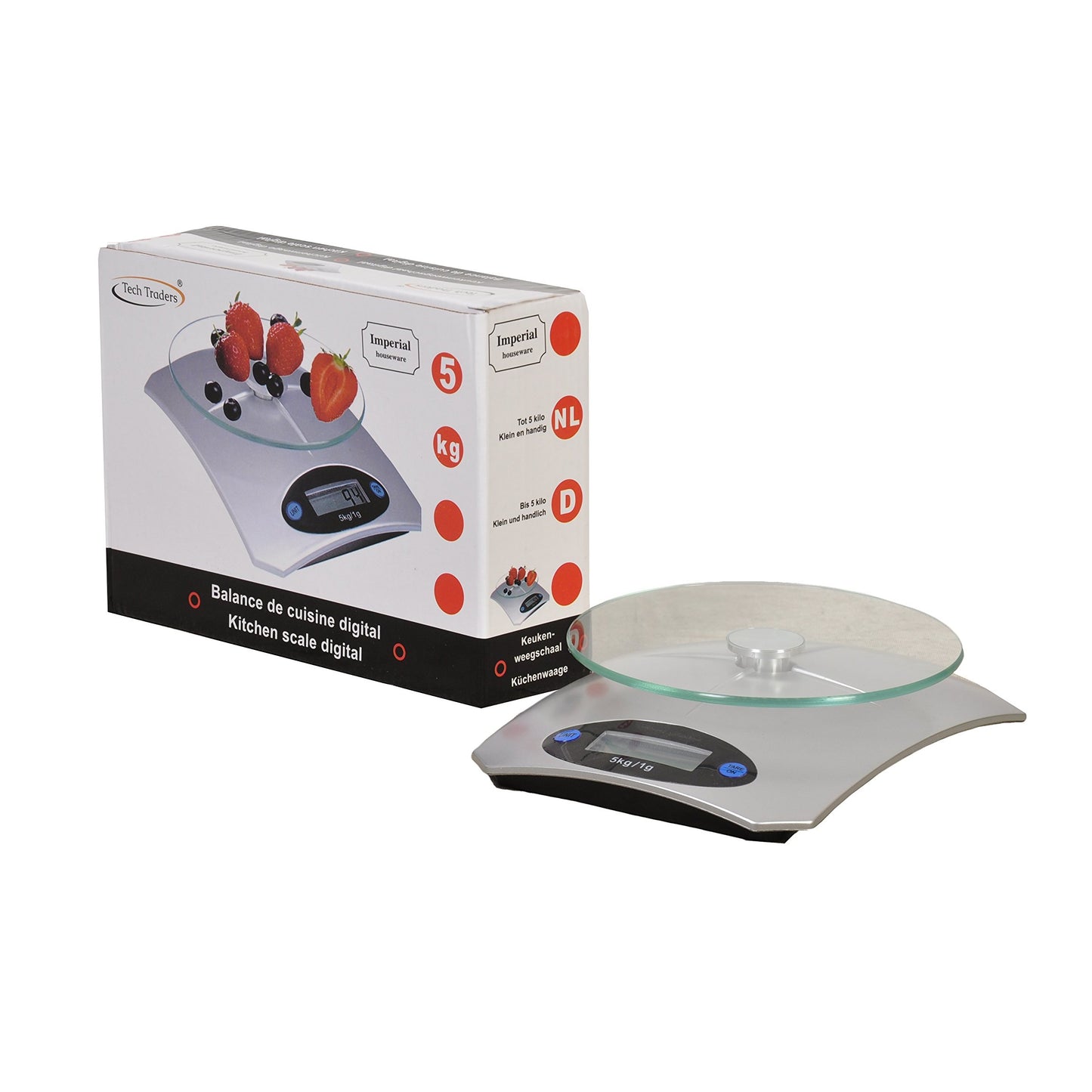 Gramera Digital Plato de Vidrio