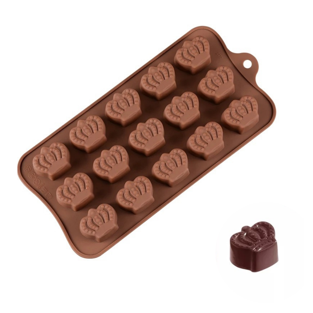 Molde Silicona Choco Corona x15cav
