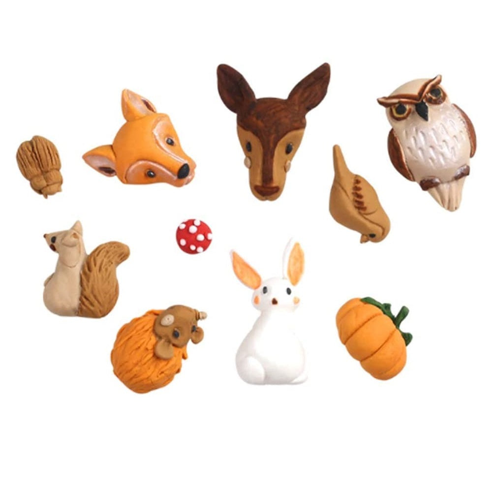 Molde Silicona Animales del Bosque x16cav