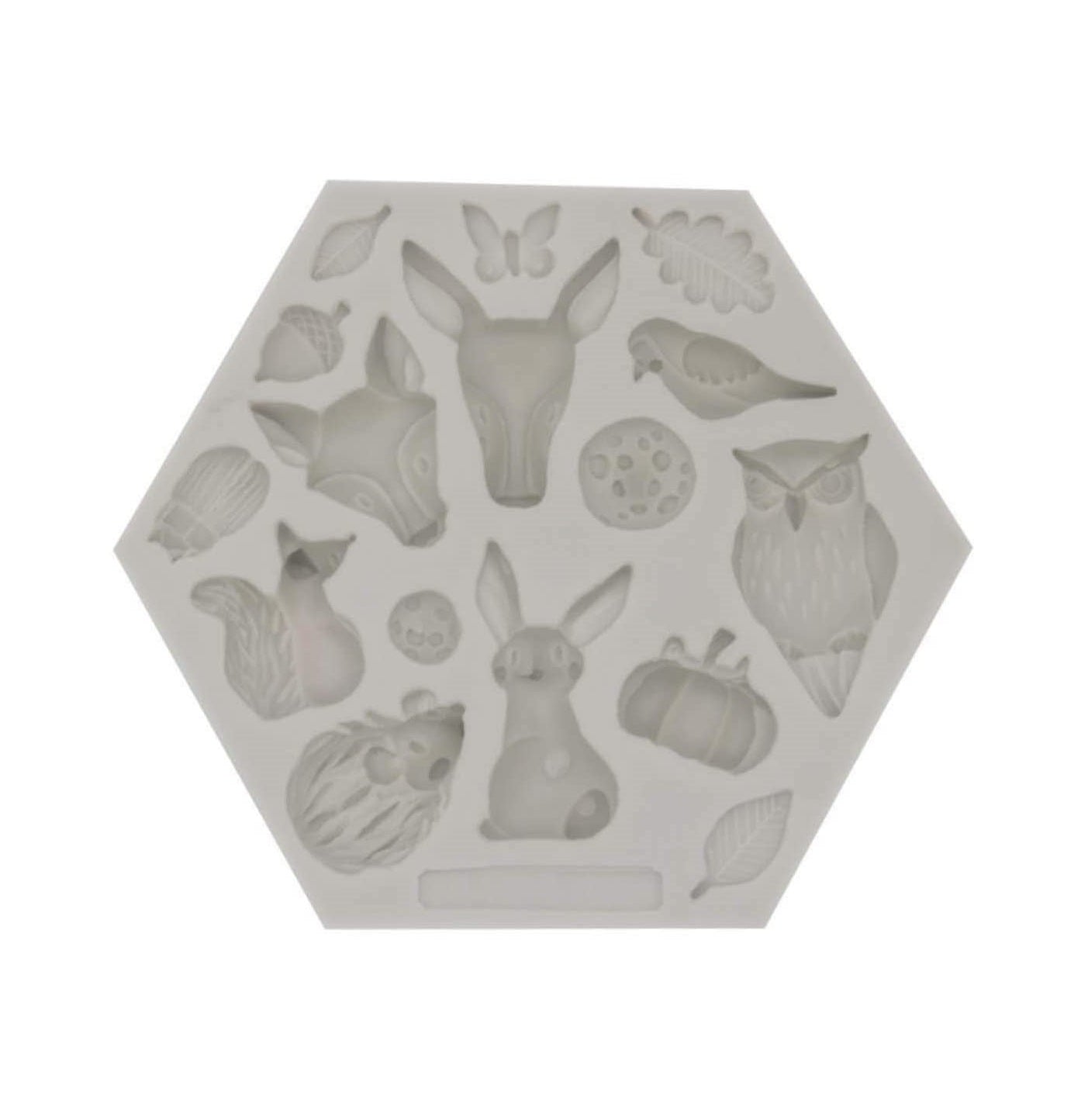 Molde Silicona Animales del Bosque x16cav
