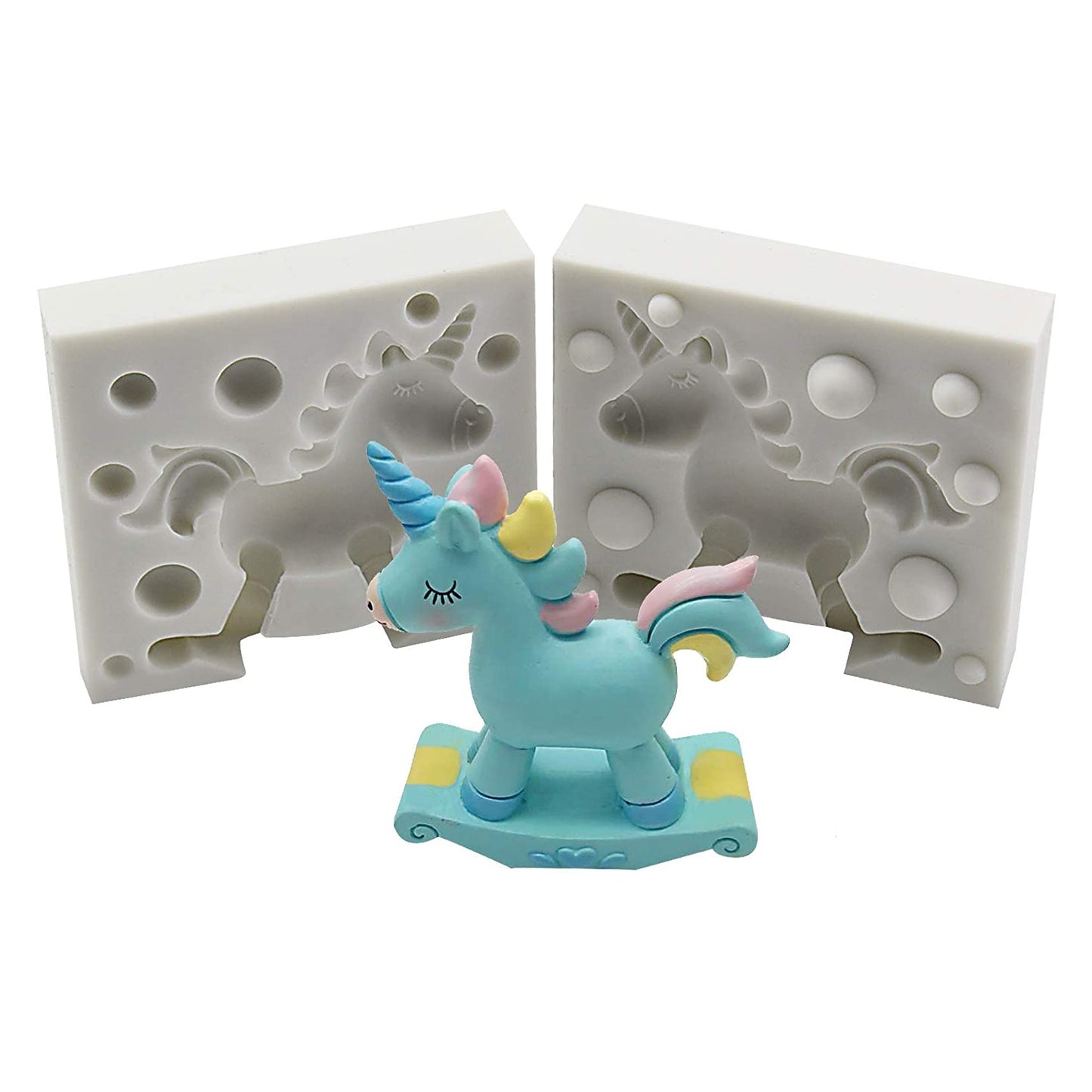 Molde Silicona Unicornio 3D