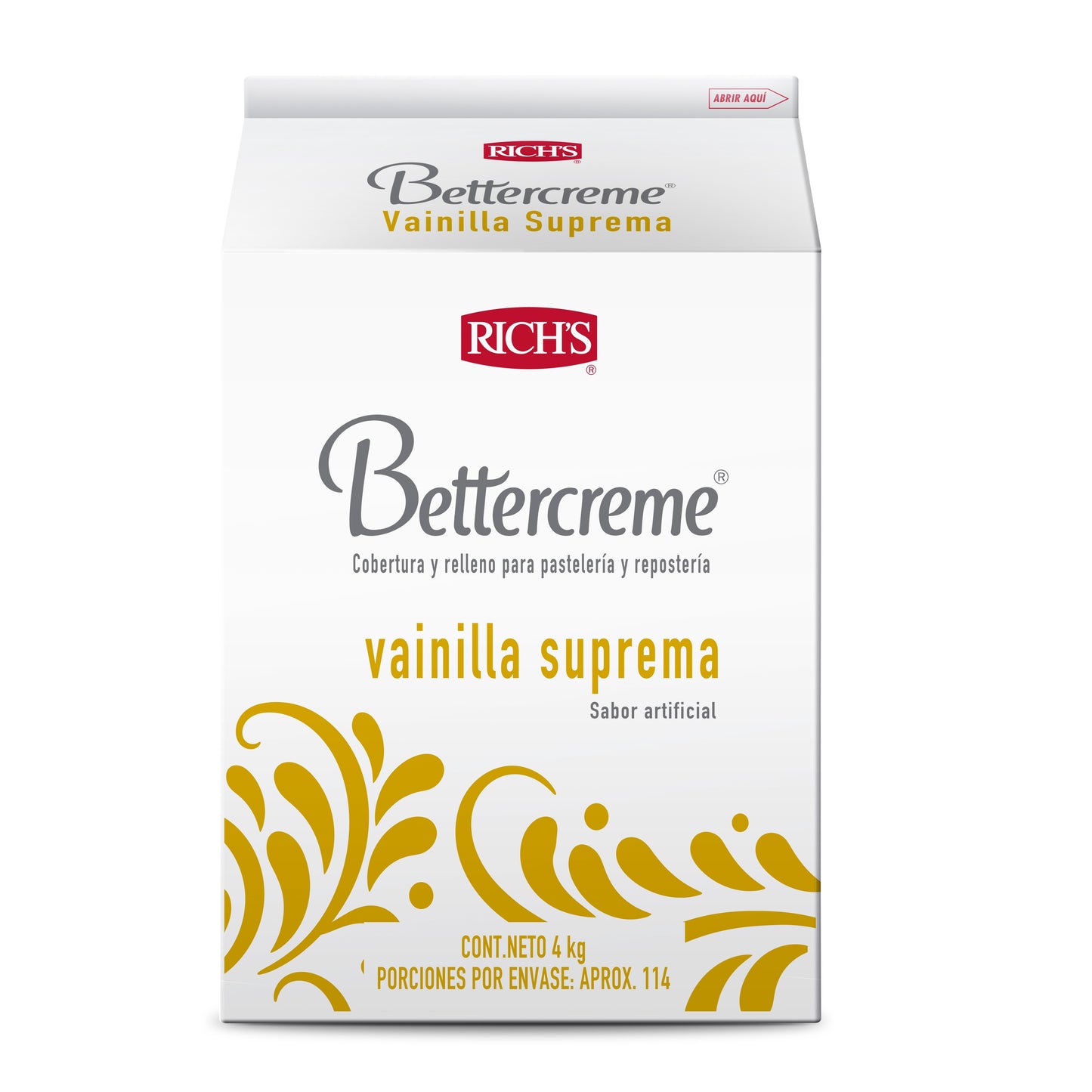 Bettercreme Vainilla Suprema X4Lt