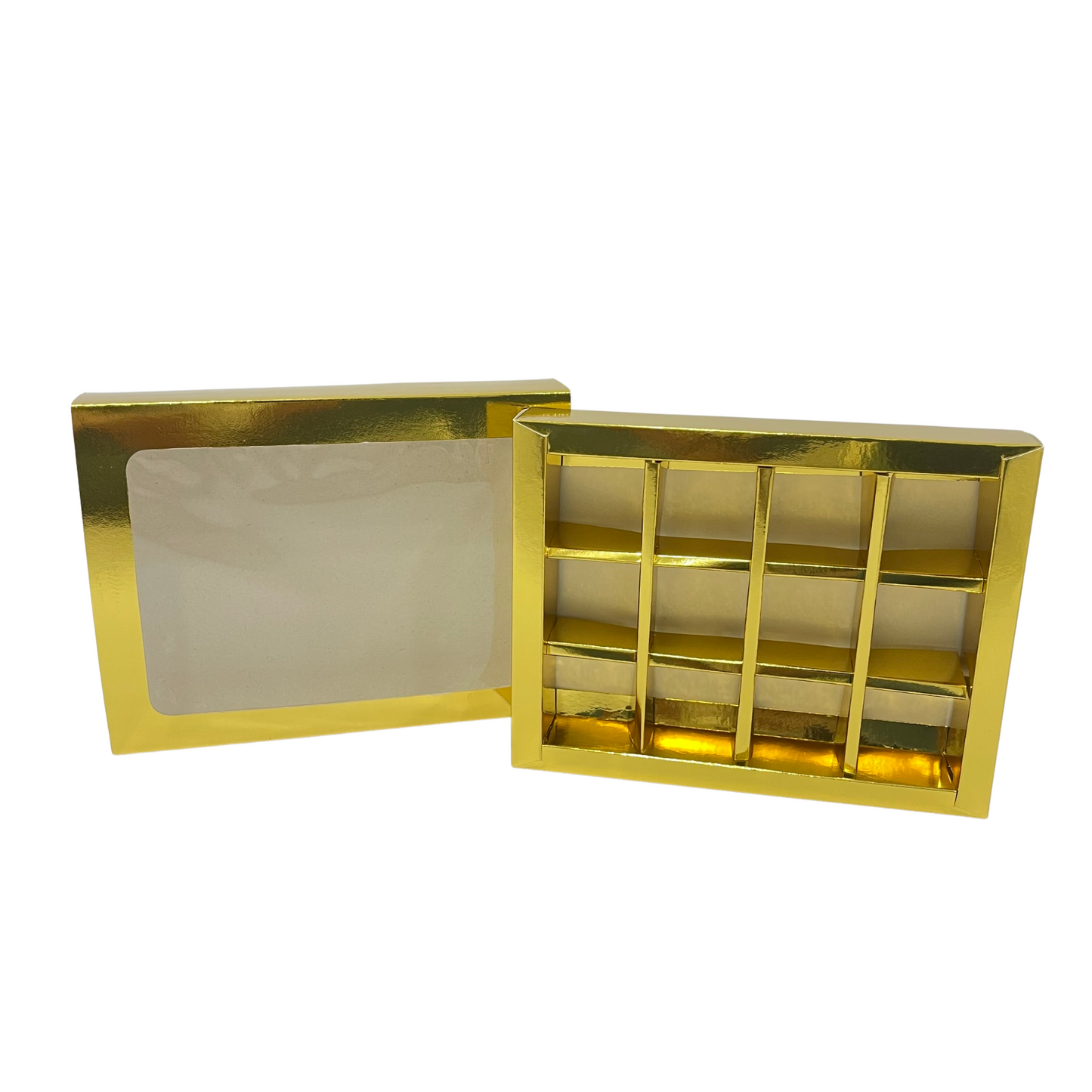 Caja Trufa Dorada 12 cavidades x1und