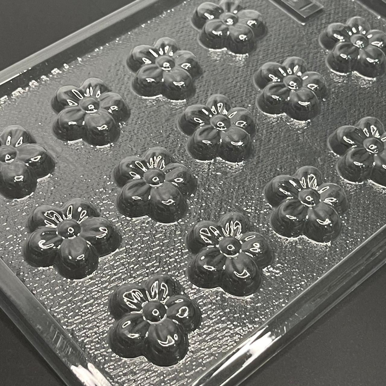 Molde de Acetato Flores x14cav