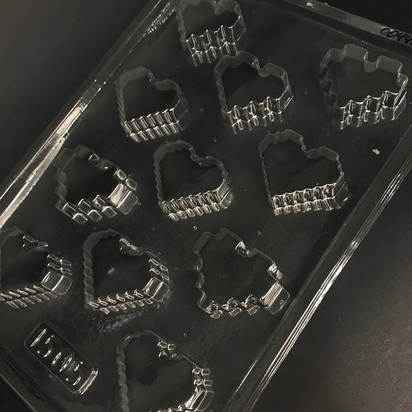 Molde de Acetato Corazones Pixel x11cav