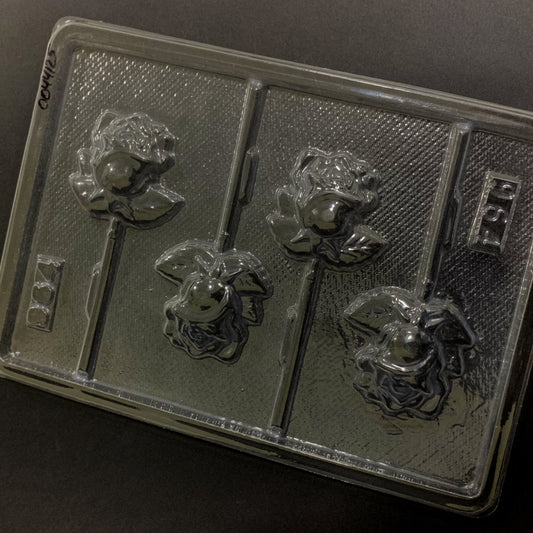 Molde de Acetato Rosas x4cav