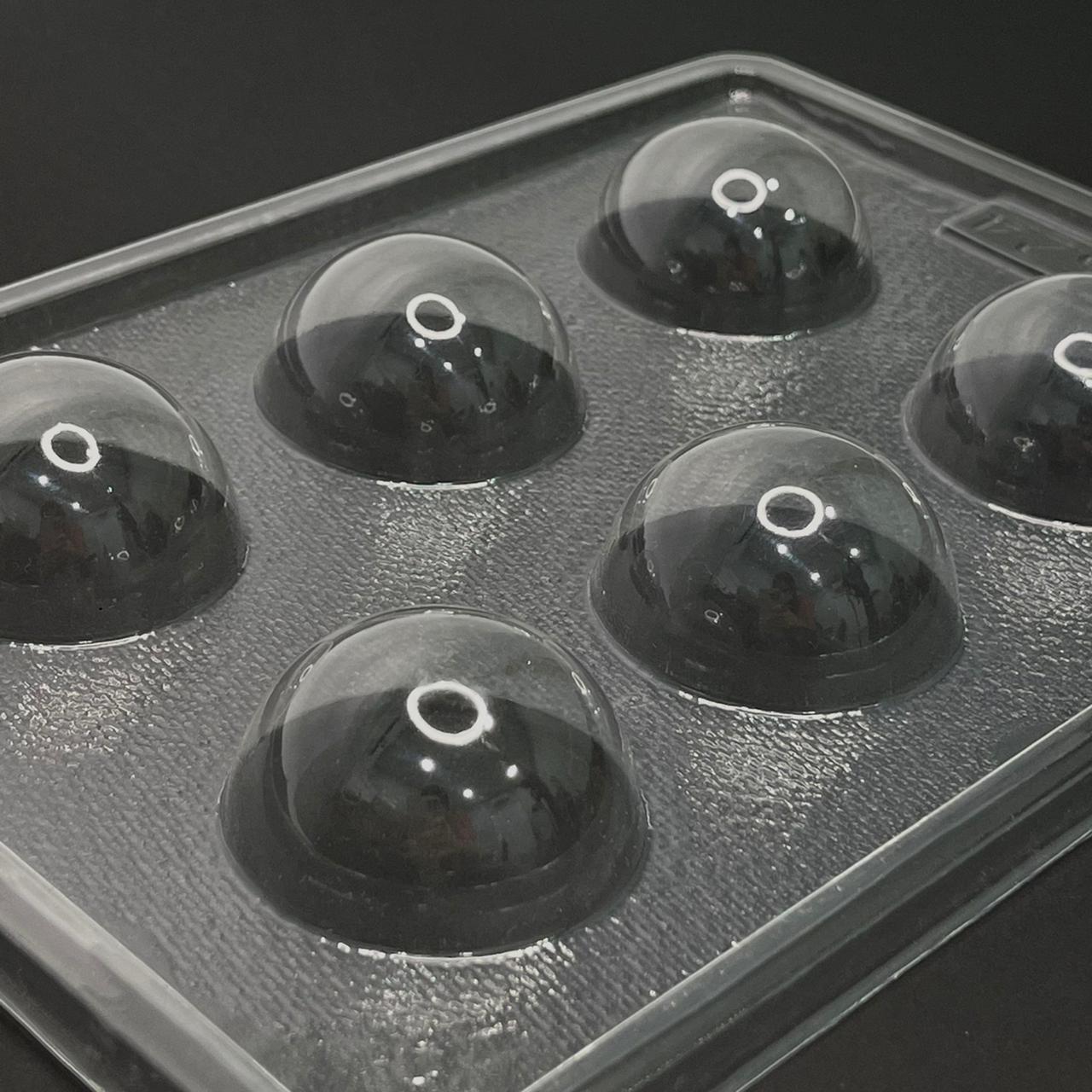 Molde Acetato Semi Esfera 4.9cm x6cav
