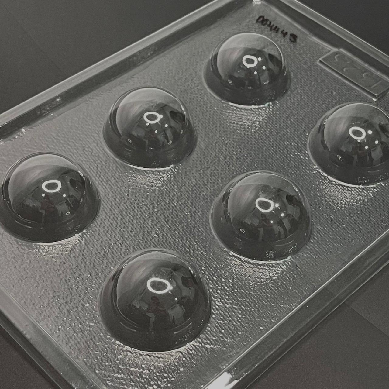 Molde Acetato Semi Esfera 4.5cm x6cav