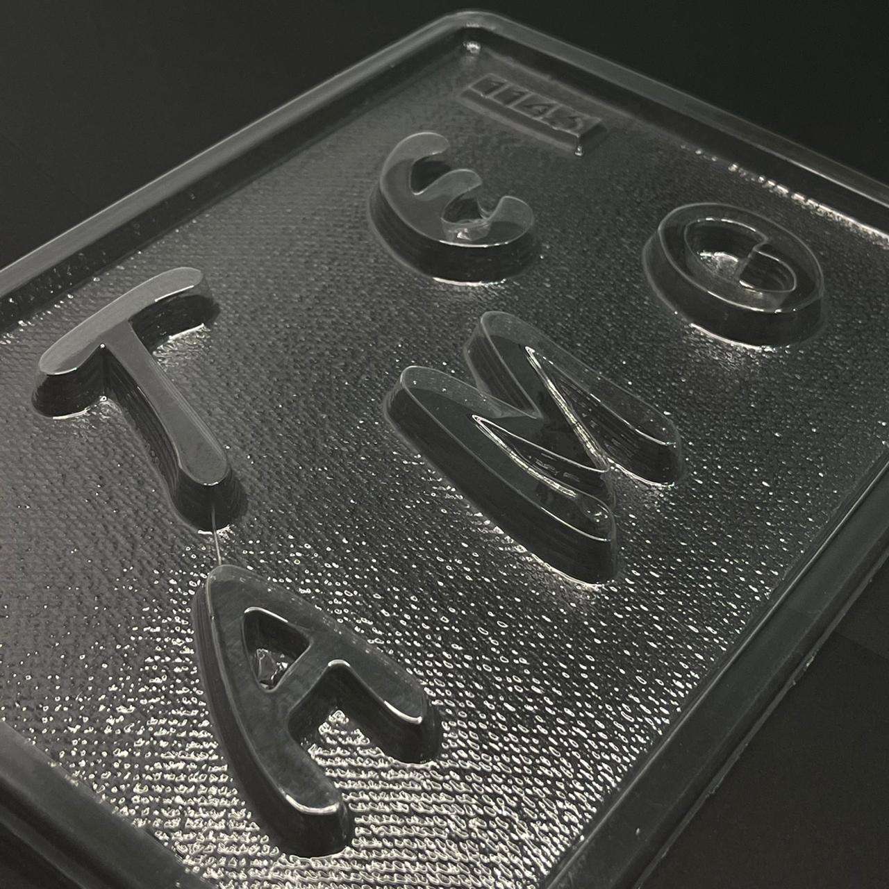 Molde de Acetato Letras Te Amo