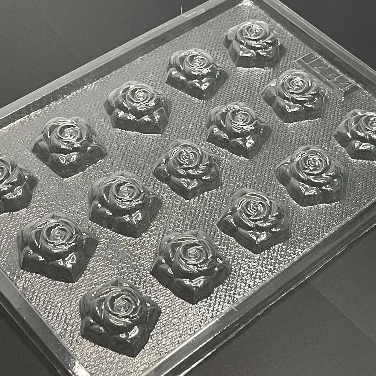 Molde de Acetato Bombones Rosas x15cav